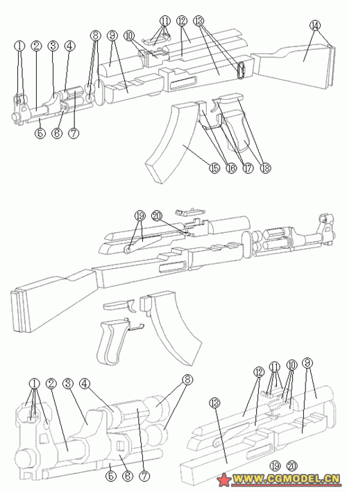 ak简笔画