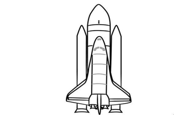 10髒宇宙飛船火箭太空科幻塗簡筆畫 | 紅豆