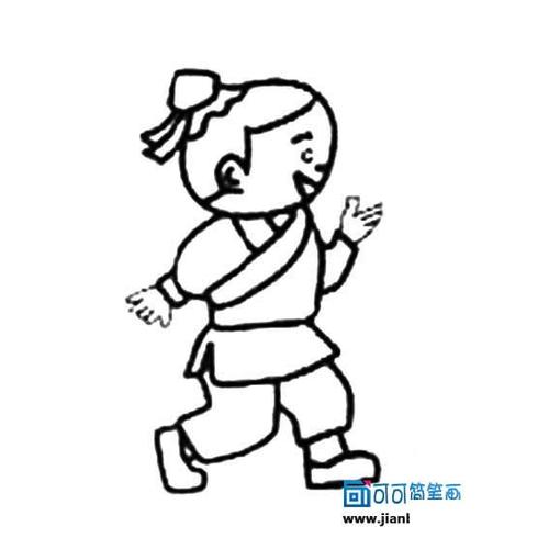 历史名人简笔画古代人物儿童画怎么画古代人物简笔画简单中国古