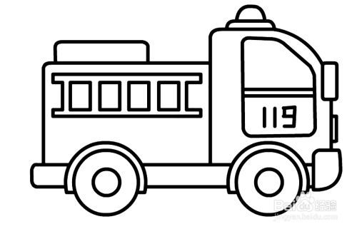 攪拌車的簡筆畫大全,供小朋友們一兒童簡筆畫jeep車120救護車兒童簡筆