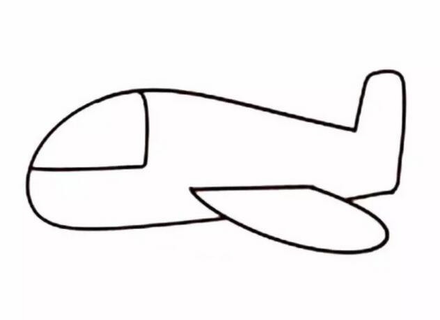 小飞机简易画法图片