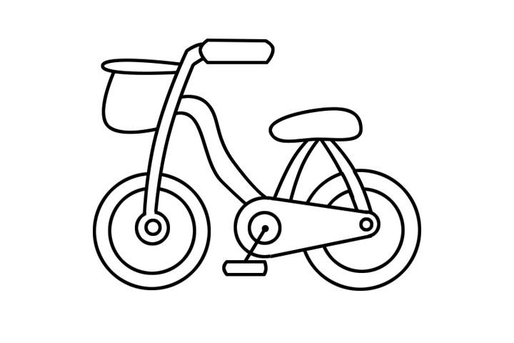 正文   一步一步简单画儿童卡通自行车 strong