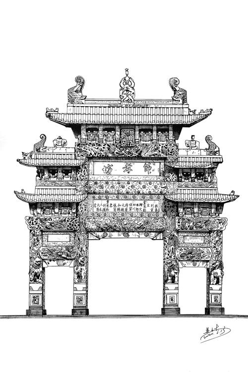 古代 strong 建筑 /strong 儿童画怎么画古代建筑简笔画图片大全