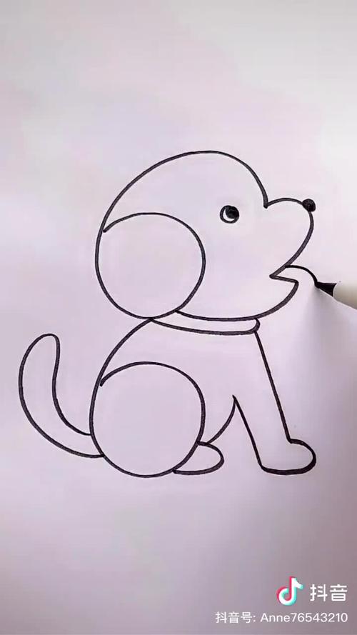 小狗怎样画可爱图片