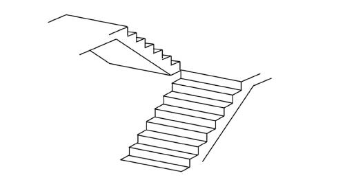 儿童简笔画台阶图片