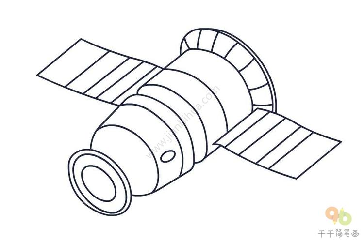 空间 strong 站简笔画 /strong 教程宇宙飞船简笔画