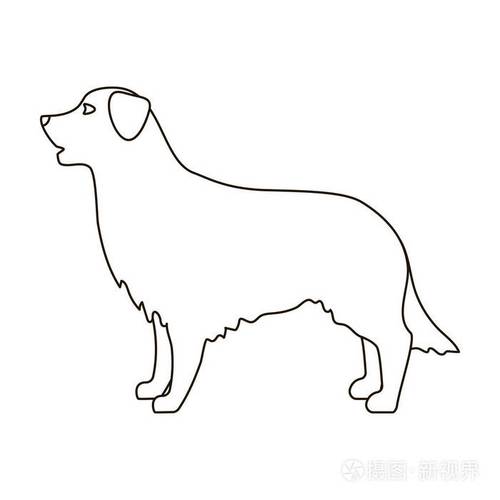 猎犬怎么画简笔图片