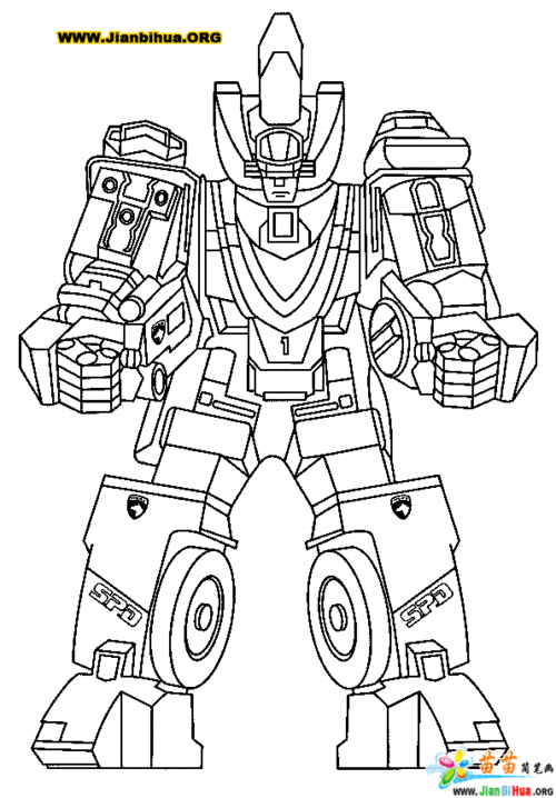 机器恐龙的儿童简笔画 简笔画图片大全恐龙变形机器人简笔画 简笔画