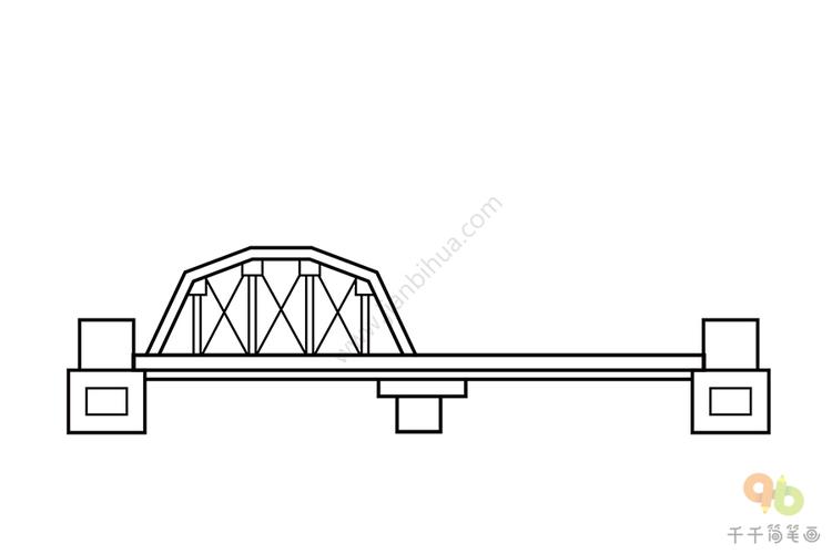 中山桥简笔画图片图片